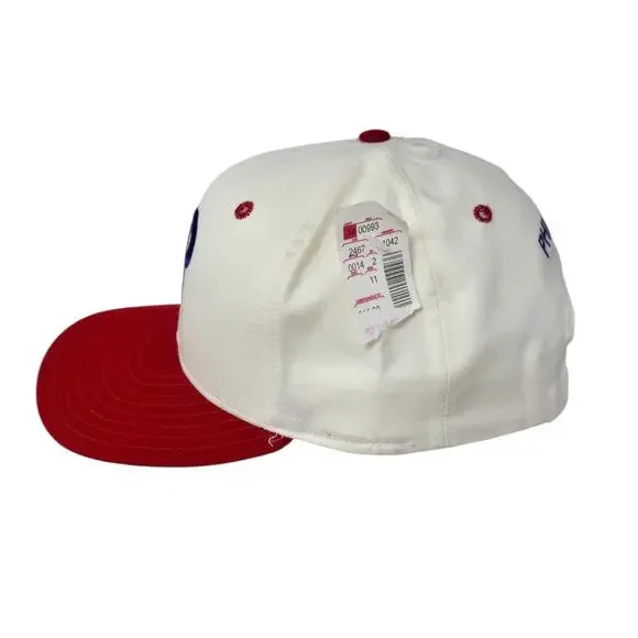 VTG New Era Philadelphia Phillies Pro Model Dupont Visor Snapback Hat 90's NWT - Picture 4 of 9